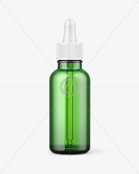 Download Green Glass Dropper Bottle Mockup Free Mockups