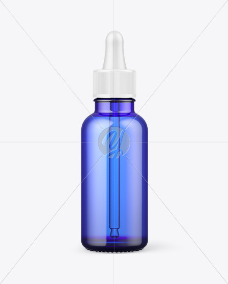 Download Blue Glass Dropper Bottle Mockup Free Mockups