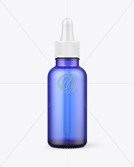 Download Frosted Blue Glass Dropper Bottle Mockup In Bottle Mockups On Yellow Images Object Mockups