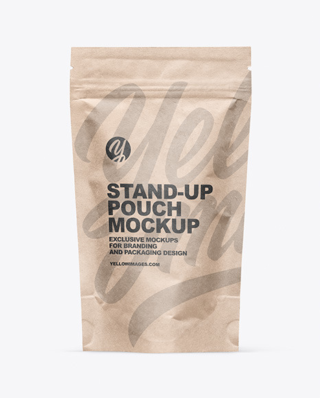 Download Stand Up Pouch Mockup In Pouch Mockups On Yellow Images Object Mockups