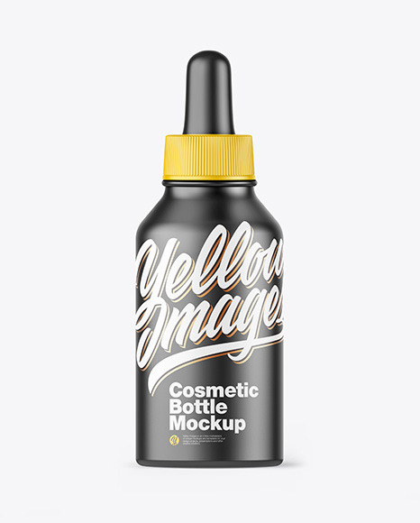 Matte Dropper Bottle Mockup PSD #2