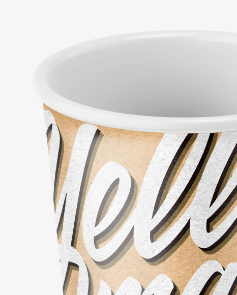 Kraft Paper Coffee Cup Mockup Kraft Paper Coffee Cup Mockup