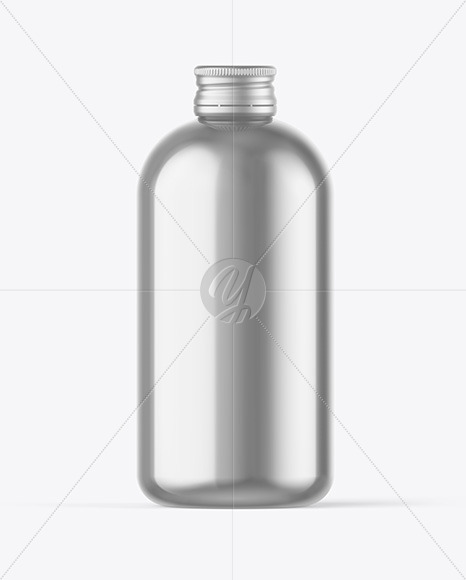 Metallic Bottle Mockup for Branding