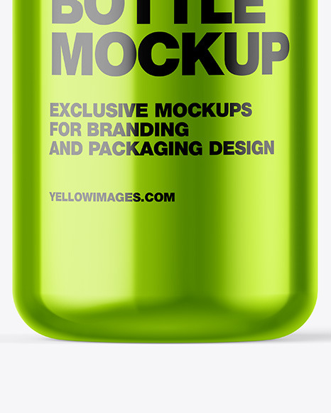 Metallic Bottle Mockup Metallic Bottle Mockup