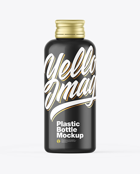 Glossy Bottle w  Metallic Cap Mockup PSD #2