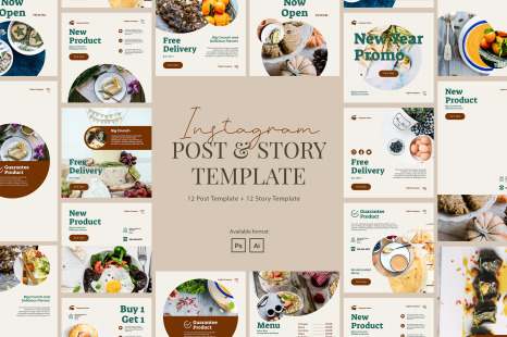 Modern Food Instagram Template