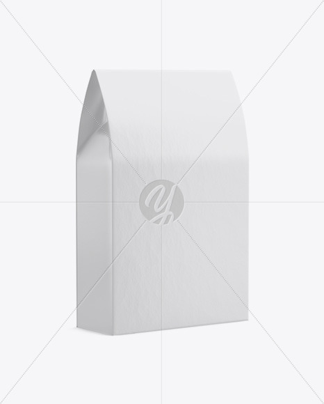 Download Paper Bag With A Window Mockup In Bag Sack Mockups On Yellow Images Object Mockups