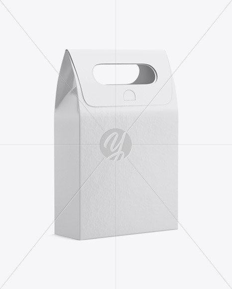 Paper Bag Mockup Half Side View In Bag Sack Mockups On Yellow Images Object Mockups