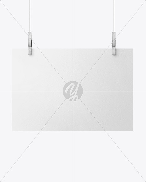 Download Matte A4 Poster w/ Pins Mockup Free Mockups