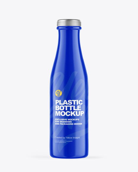 Glossy Plastic Bottle Mockup PSD #2