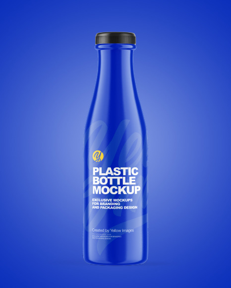 Glossy Plastic Bottle Mockup PSD #5
