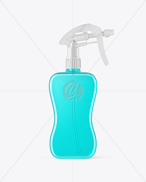 Download Color Plastic Spray Bottle Mockup Free Mockups