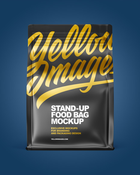 Matte Food Bag Mockup PSD #6