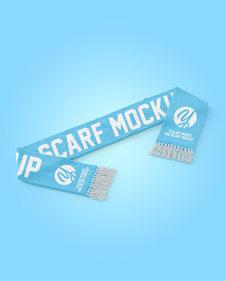 Download Fan Scarf Mockup In Apparel Mockups On Yellow Images Object Mockups