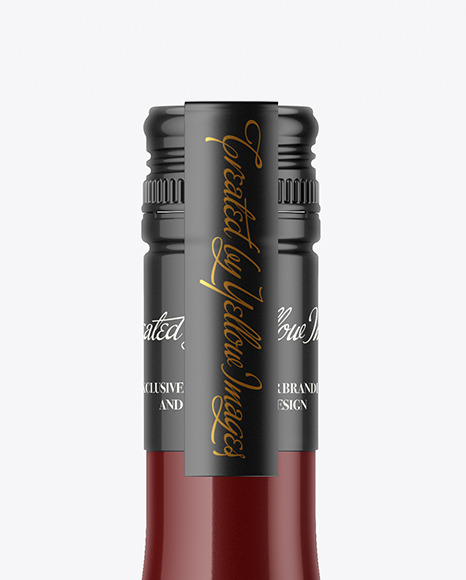 Glossy Ceramic Bottle Mockup PSD #1