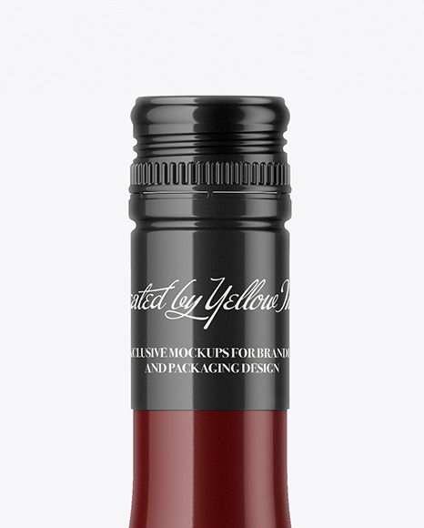 Glossy Ceramic Bottle Mockup PSD #6