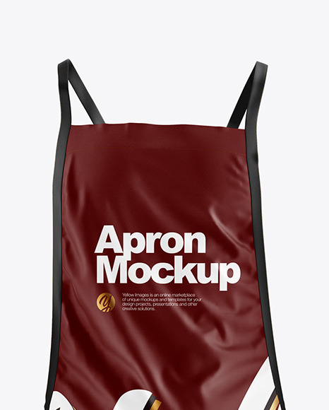 Apron Mockup In Apparel Mockups On Yellow Images Object Mockups