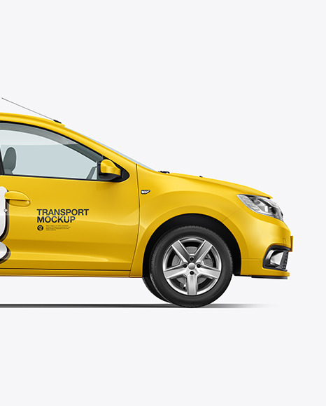Sedan Mockup - Side View