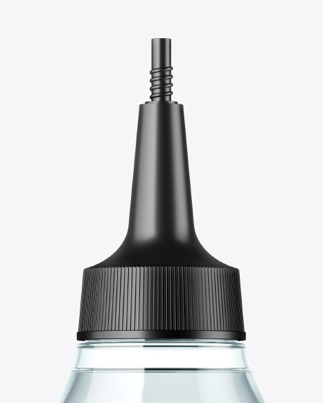 Blue Glass Cosmetic Bottle Mockup PSD #1