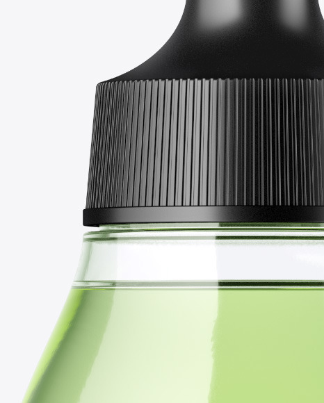 Clear Glass Cosmetic Bottle Mockup PSD #5