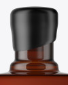 Square Dark Glass Bottle Mockup