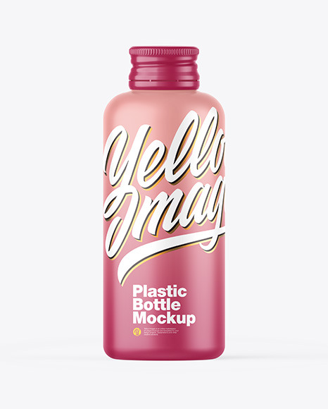 Matte Bottle w/ Metallic Cap Mockup