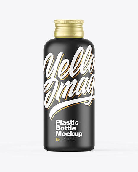 Matte Bottle w/ Metallic Cap Mockup Matte Bottle w/ Metallic Cap Mockup
