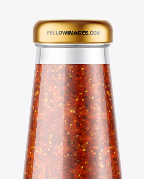 Chili Sauce Bottle Mockup PSD #1