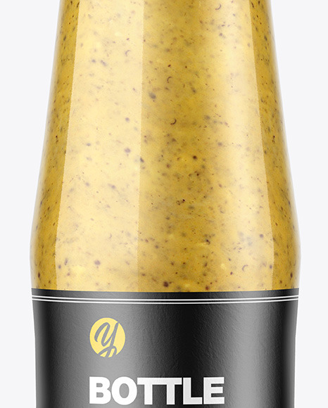 Mustard Sauce Bottle Mockup PSD #6