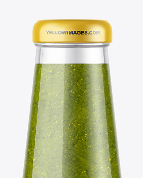 Pesto Sauce Bottle Mockup Pesto Sauce Bottle Mockup