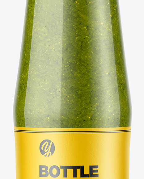 Pesto Sauce Bottle Mockup Pesto Sauce Bottle Mockup