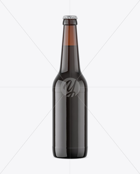 Download Amber Glass Dark Beer Bottle Mockup Free Mockups