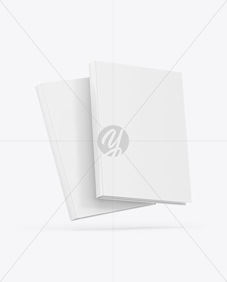 Two Hardcover Books Mockup PSD #1