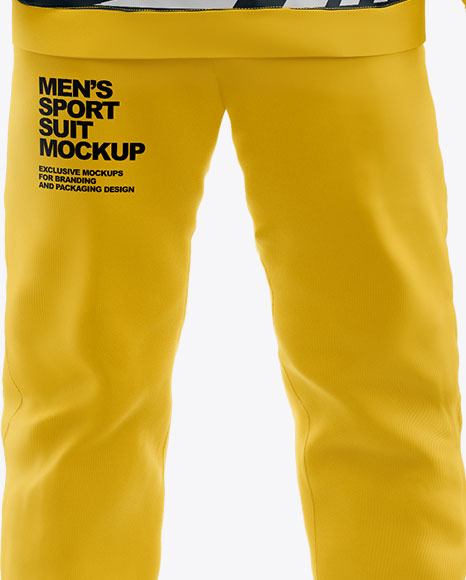 Download Men S Sport Suit Mockup Front View In Apparel Mockups On Yellow Images Object Mockups