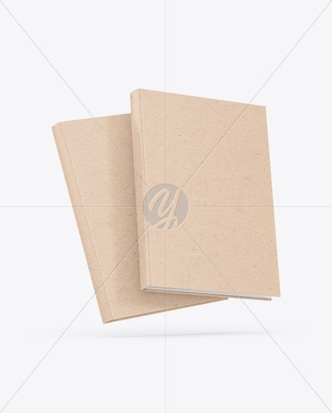 Download Two Kraft Paper Books Mockup Free Mockups