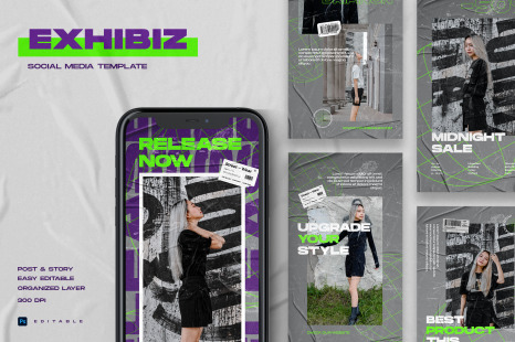 Exhibiz - Instagram Stories &amp; Post Template