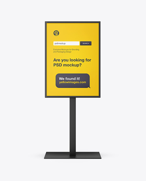 Matte Display Stand Mockup