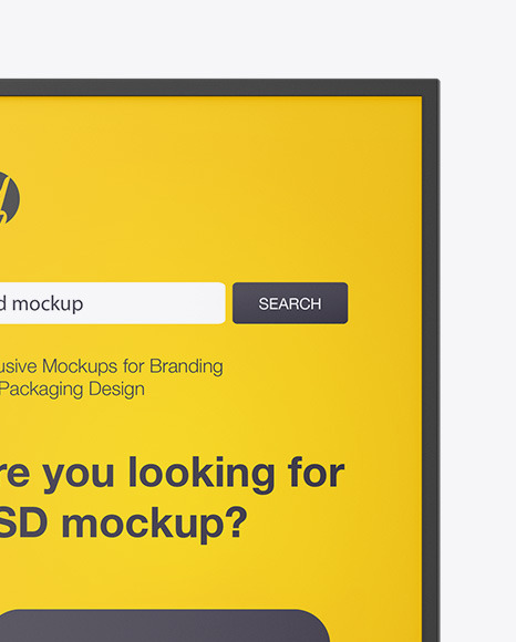 Matte Display Stand Mockup PSD #1