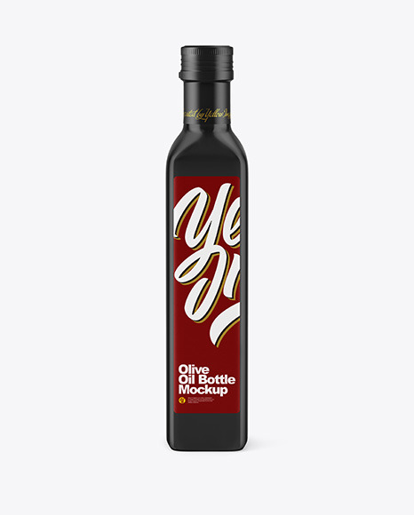 Glossy Ceramic Olive Oil Bottle Mockup PSD #2