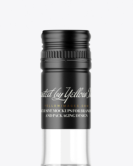 Clear Glass Vodka Bottle Mockup Clear Glass Vodka Bottle Mockup
