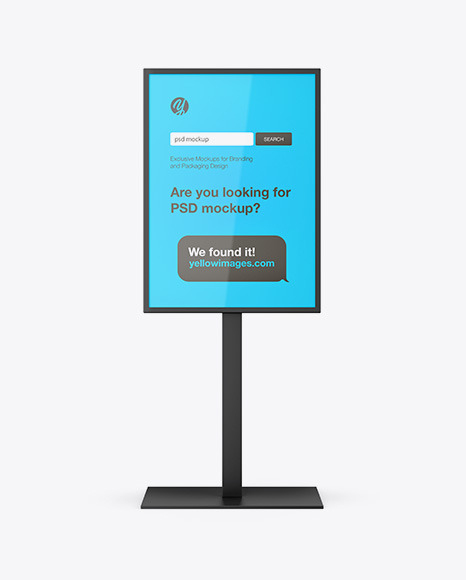 Glossy Display Stand Mockup