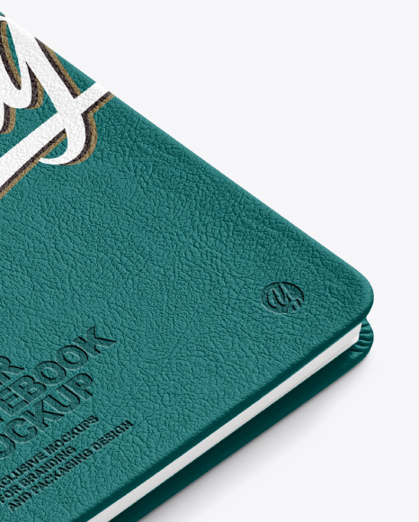 Leather Notebook Mockup PSD #2