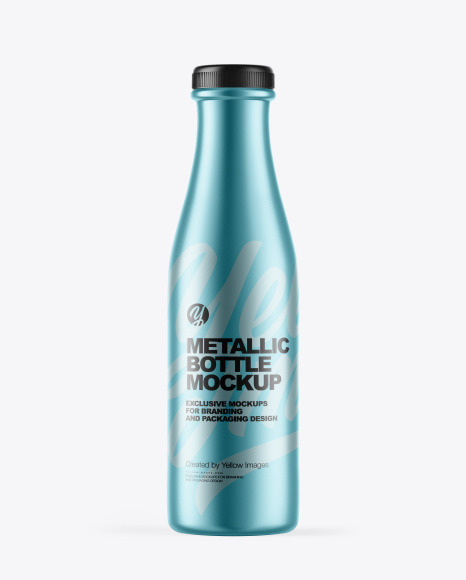Metallic Bottle Mockup
