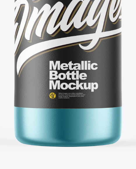 Metallic Bottle Mockup PSD #6