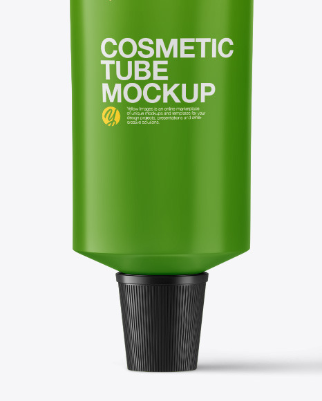 Matte Cosmetic Tube with Box Mockup PSD #4