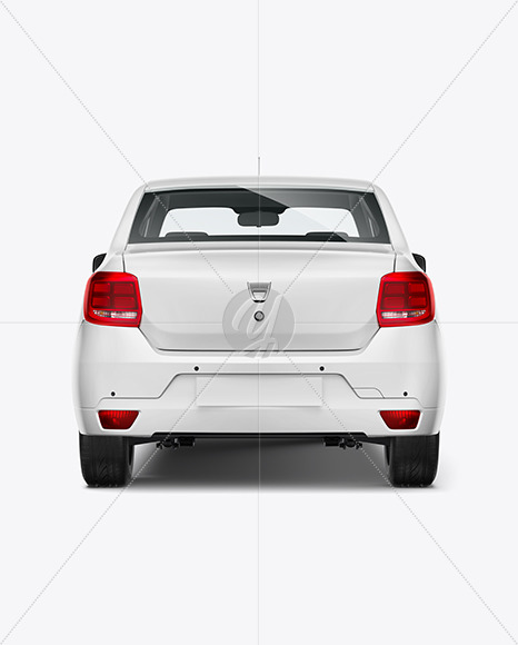 Download Sedan Mockup - Back View Free Mockups