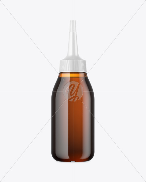 Amber Glass Cosmetic Bottle Mockup Object Mockups