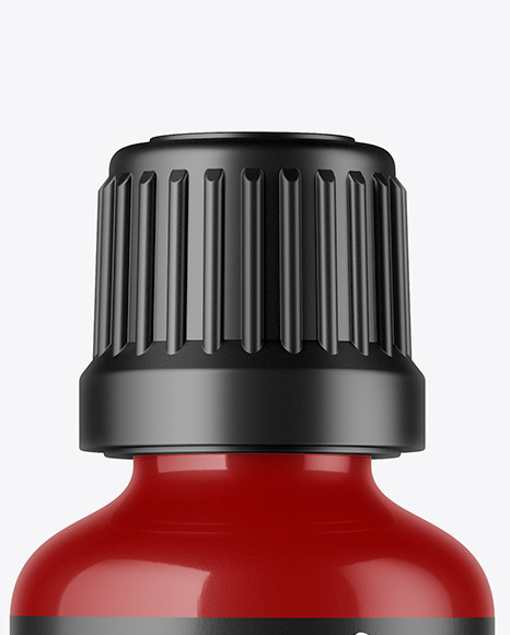 50ml Glossy Plastic Bottle Mockup PSD #2