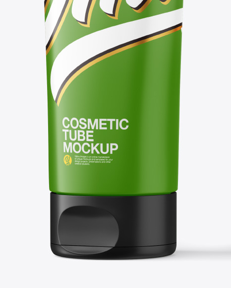 Matte Cosmetic Tube with Box Mockup PSD #4