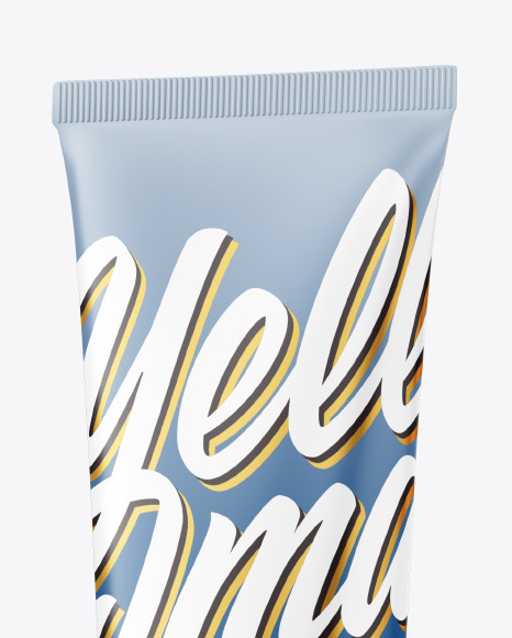 Matte Cosmetic Tube with Kraft Box Mockup PSD #2